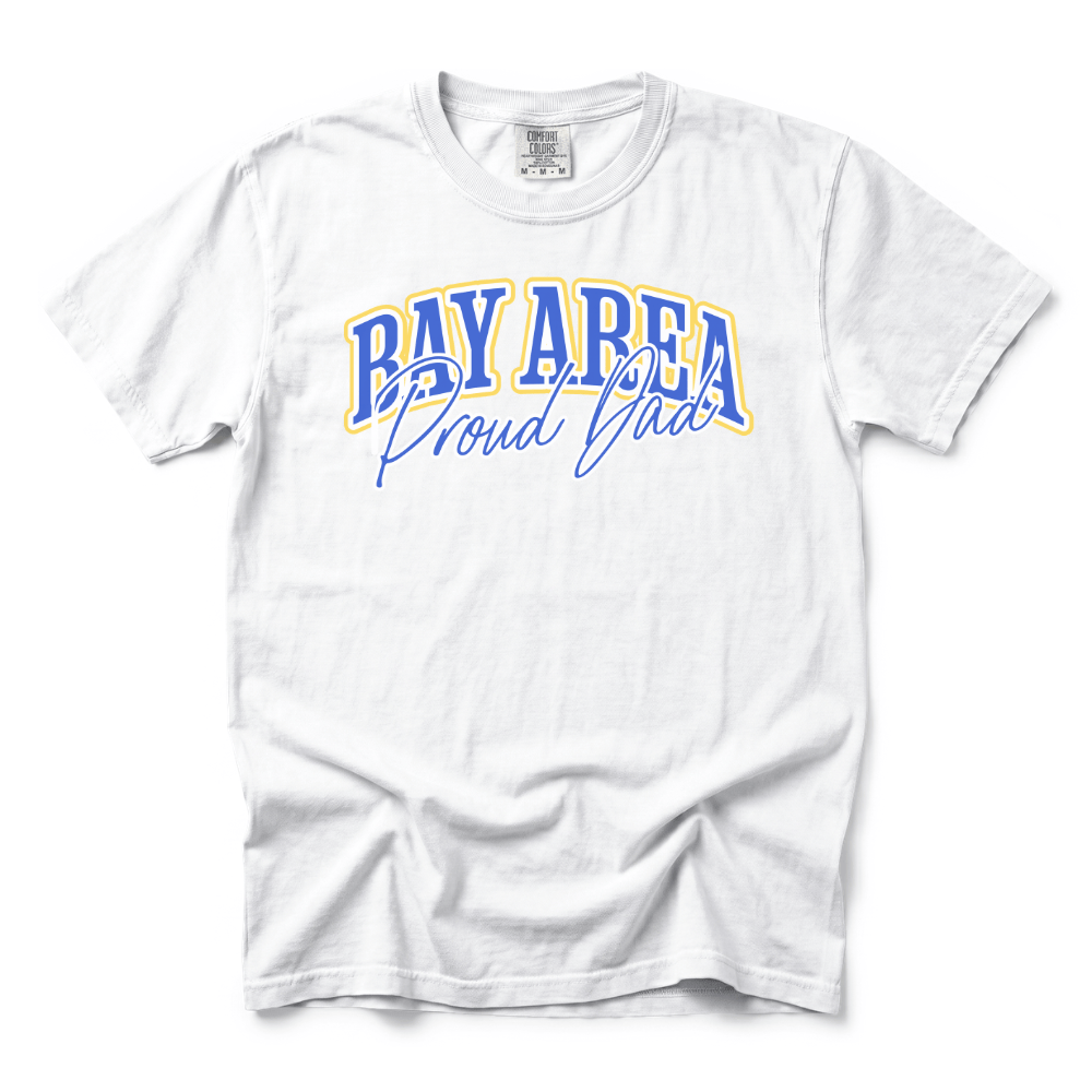 w8v clothing T-Shirt Bay Area Proud Dad T-Shirt Bay Area Proud Dad T-Shirt