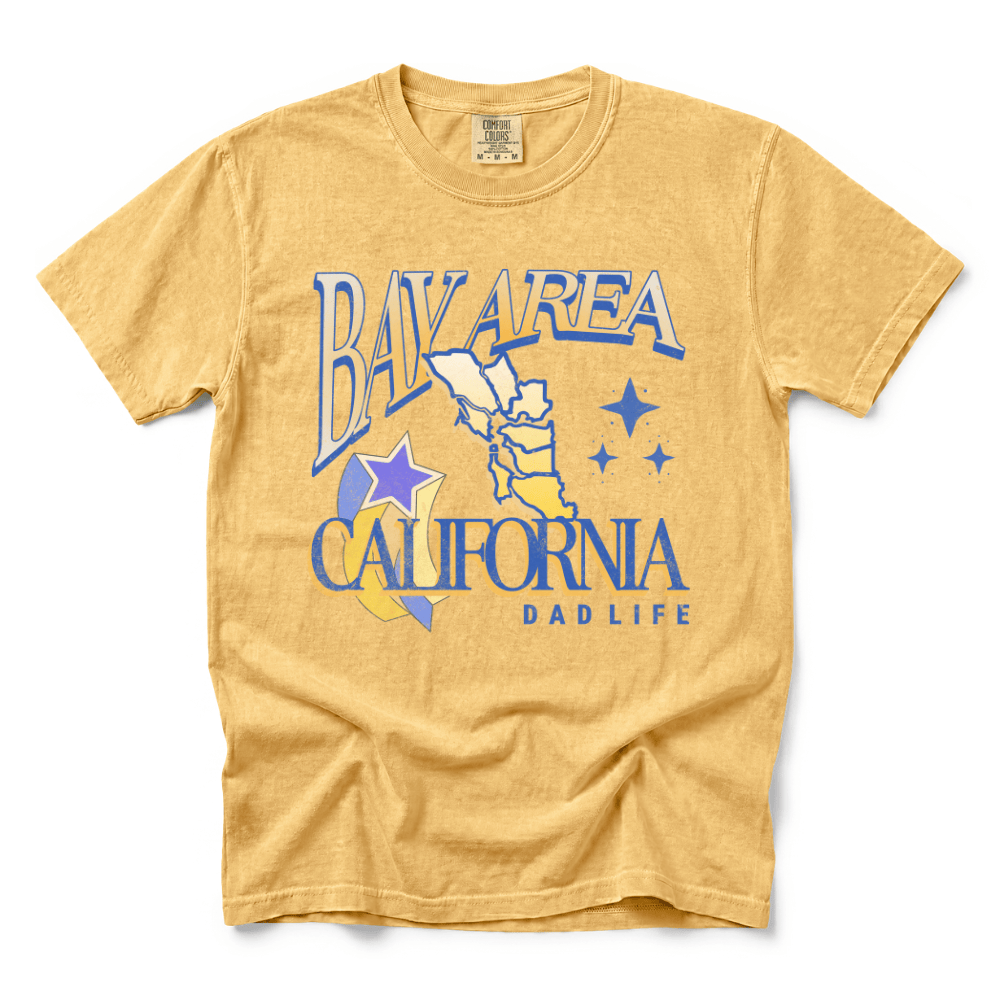 w8v clothing T-Shirt Bay Cali Dad Life T-Shirt Bay Cali Dad Life T-Shirt
