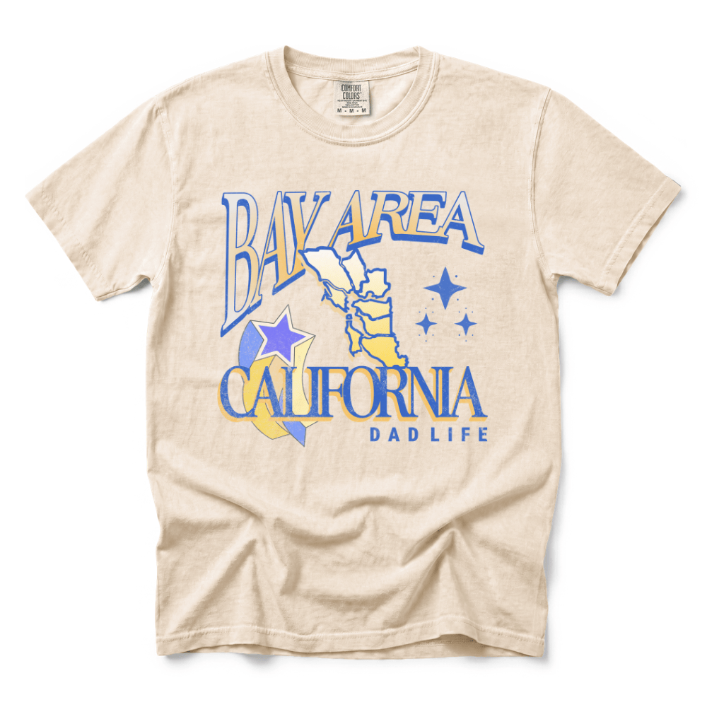 w8v clothing T-Shirt Bay Cali Dad Life T-Shirt Bay Cali Dad Life T-Shirt