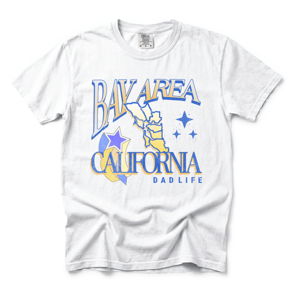 w8v clothing T-Shirt Bay Cali Dad Life T-Shirt Bay Cali Dad Life T-Shirt