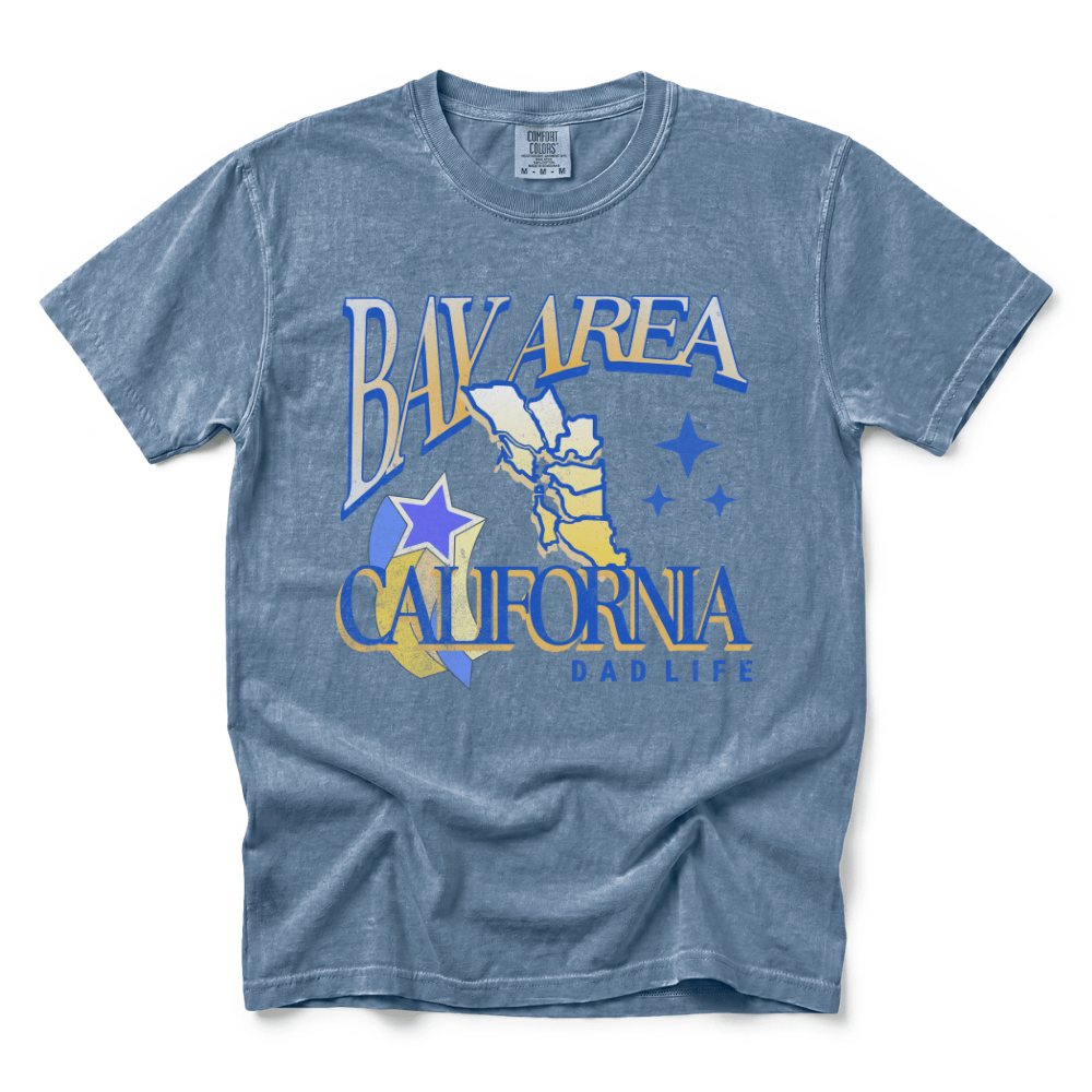 w8v clothing T-Shirt Bay Cali Dad Life T-Shirt Bay Cali Dad Life T-Shirt