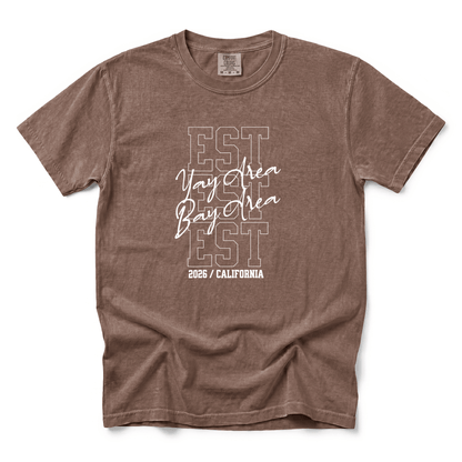 w8v clothing T-Shirt EST 2026 Bay Area T-Shirt EST 2026 Bay Area T-Shirt