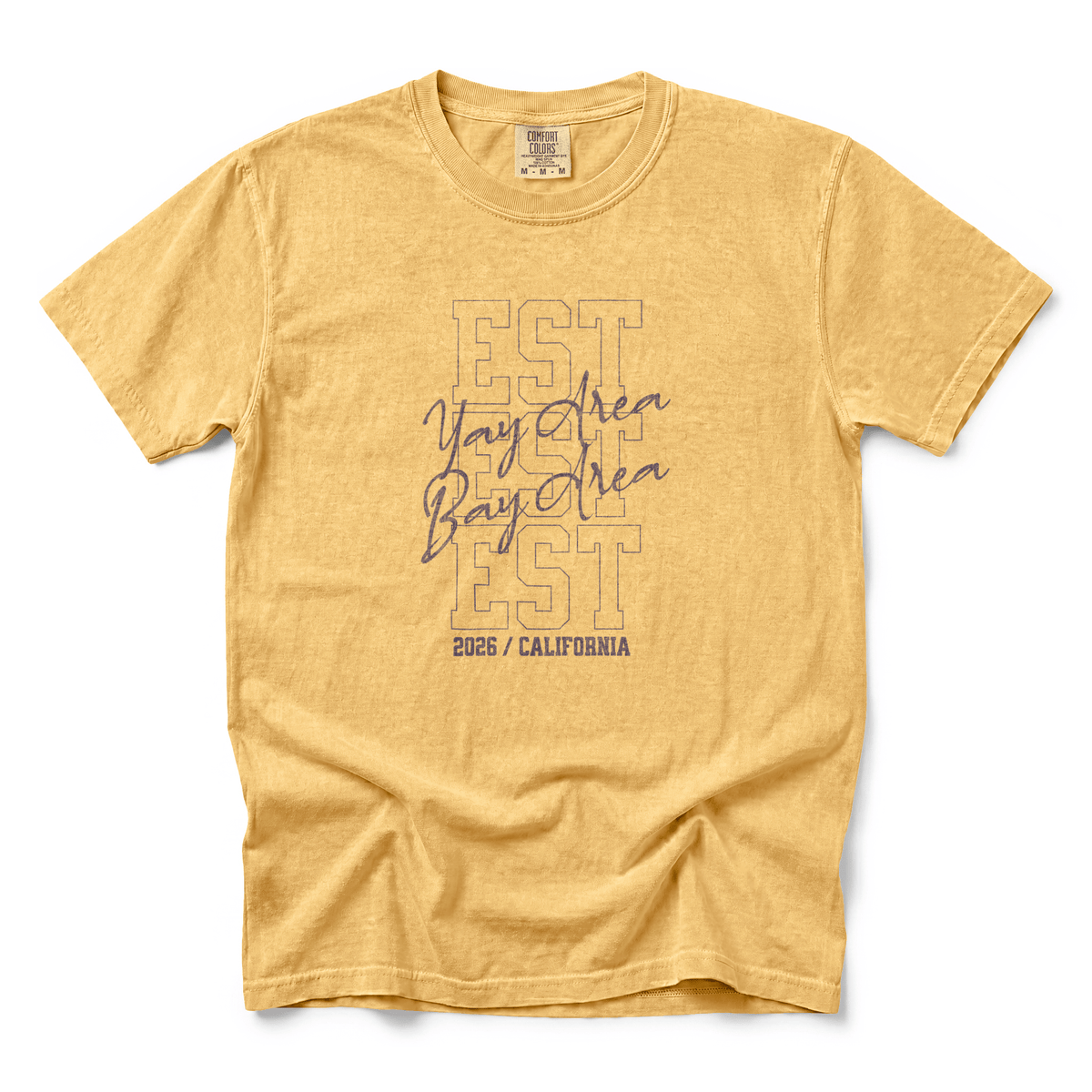 w8v clothing T-Shirt EST 2026 Bay Area T-Shirt EST 2026 Bay Area T-Shirt