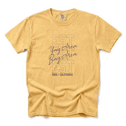 w8v clothing T-Shirt EST 2026 Bay Area T-Shirt EST 2026 Bay Area T-Shirt