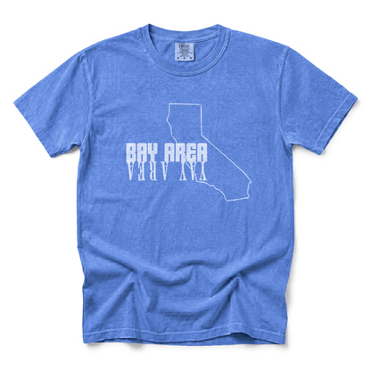 w8v clothing T-Shirt Yay Area Cali T-Shirt Yay Area Cali T-Shirt